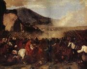 FALCONE, Aniello Bataille d'Allemands contre les Turcs Spain oil painting reproduction